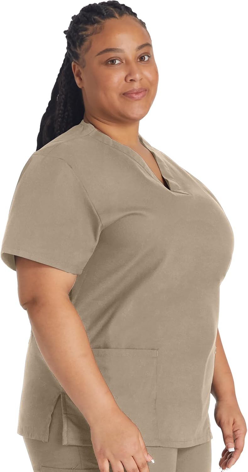 Dickies EDS Signature Scrubs for Women and Scrubs for Men, Unisex One Pocket V-Neck Top in Soft Brushed Poplin 83706 - Image 9