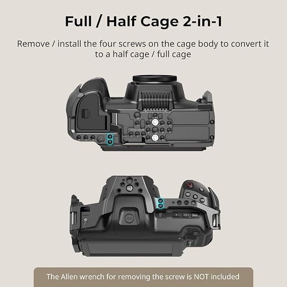 SMALLRIG Cage for Blackmagic Design Cinema 6K, Full/Half Cage with Included Lens Mount Converter Support, Anti-Deflection, Anti-Scratch, Full Access Design, Built-in Multiple Mounting Points - 4785