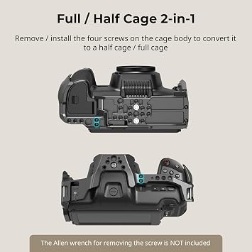 SMALLRIG Cage for Blackmagic Design Cinema 6K, Full/Half Cage with Included Lens Mount Converter Support, Anti-Deflection, Anti-Scratch, Full Access Design, Built-in Multiple Mounting Points - 4785