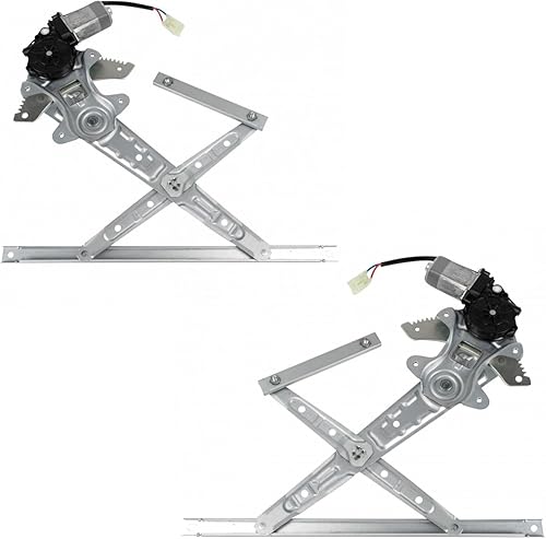 Miniatura 19 de TRQ Juego de elevalunas manual para el lado del conductor y del pasajero compatible con Chevrolet Tracker 1998 1989-1997 Geo 1989-1998 Suzuki