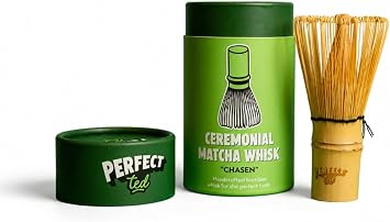 PerfectTed Bamboo Matcha Whisk, Handmade Japanese-Style Chasen for Stirring