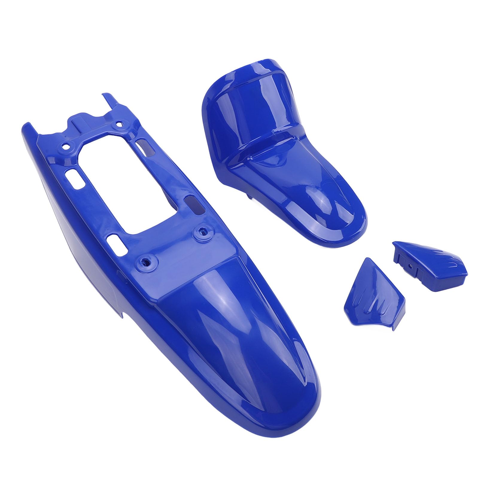 Kit di Rivestimento per Carenatura Motociclistica Akozon - Kit di Guardia Splash Anteriore Anteriore e Ruota Posteriore Blu per PW50 PY50 Peewee 50 Pit Bike