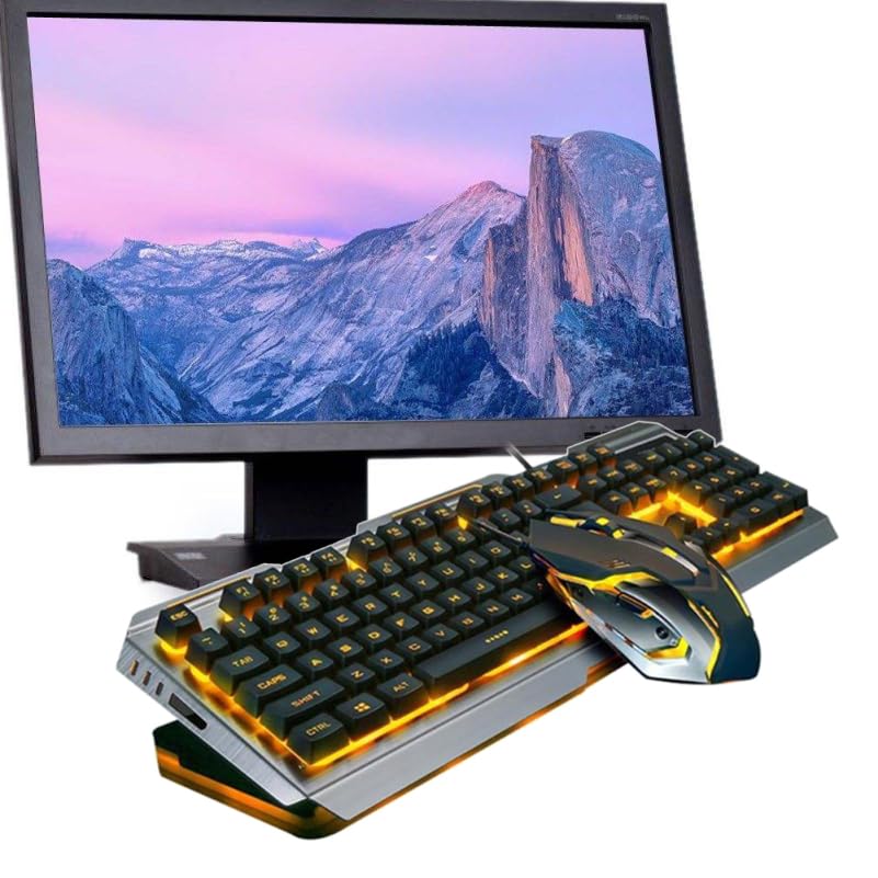 jojofuny Tastiera USB Tastiera da gioco e tastiere da gioco Tastiera da gioco Meccanica Tastiera da gioco Illumina Keyboar Tastiera per computer Tastiera retroilluminata Tastiera meccanica V1 Wired