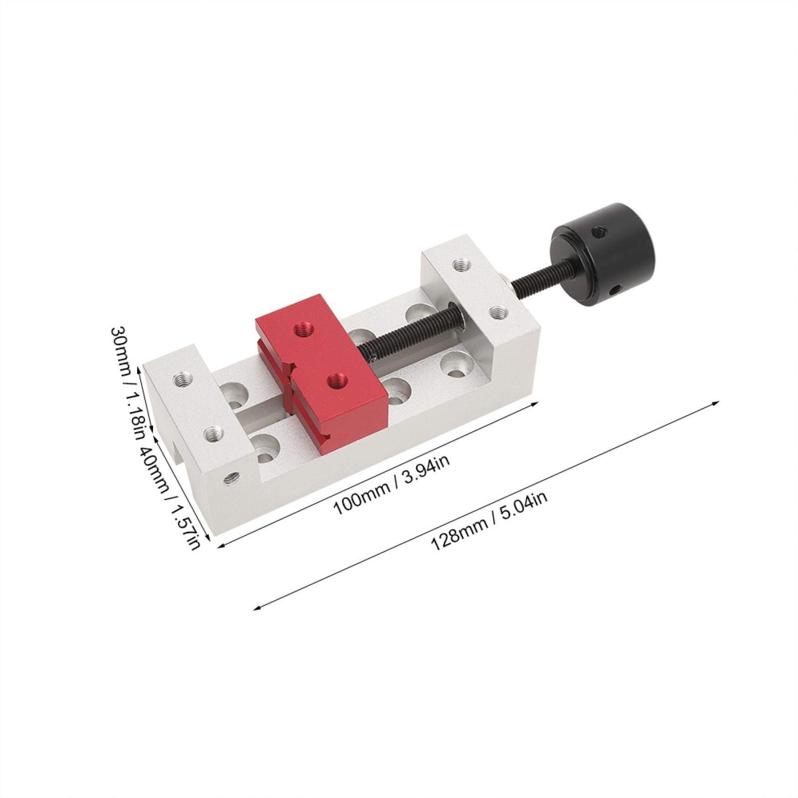 BuyWeek Mini pince plate, étau de table de 50 mm Mini outil de fixation d'étau de perceuse en aluminium