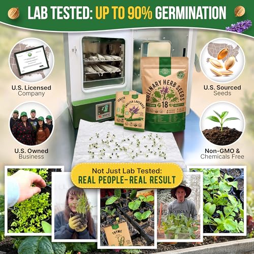 Organo Republic 18 Culinary Herbs Seeds Variety Pack - 10,180+ Heirloom, Non-GMO, Herbs Seeds for Outdoor and Indoor Home Gardening, Including Rosemary, Thyme, Oregano, Mint, Basil, Parsley - Image 2