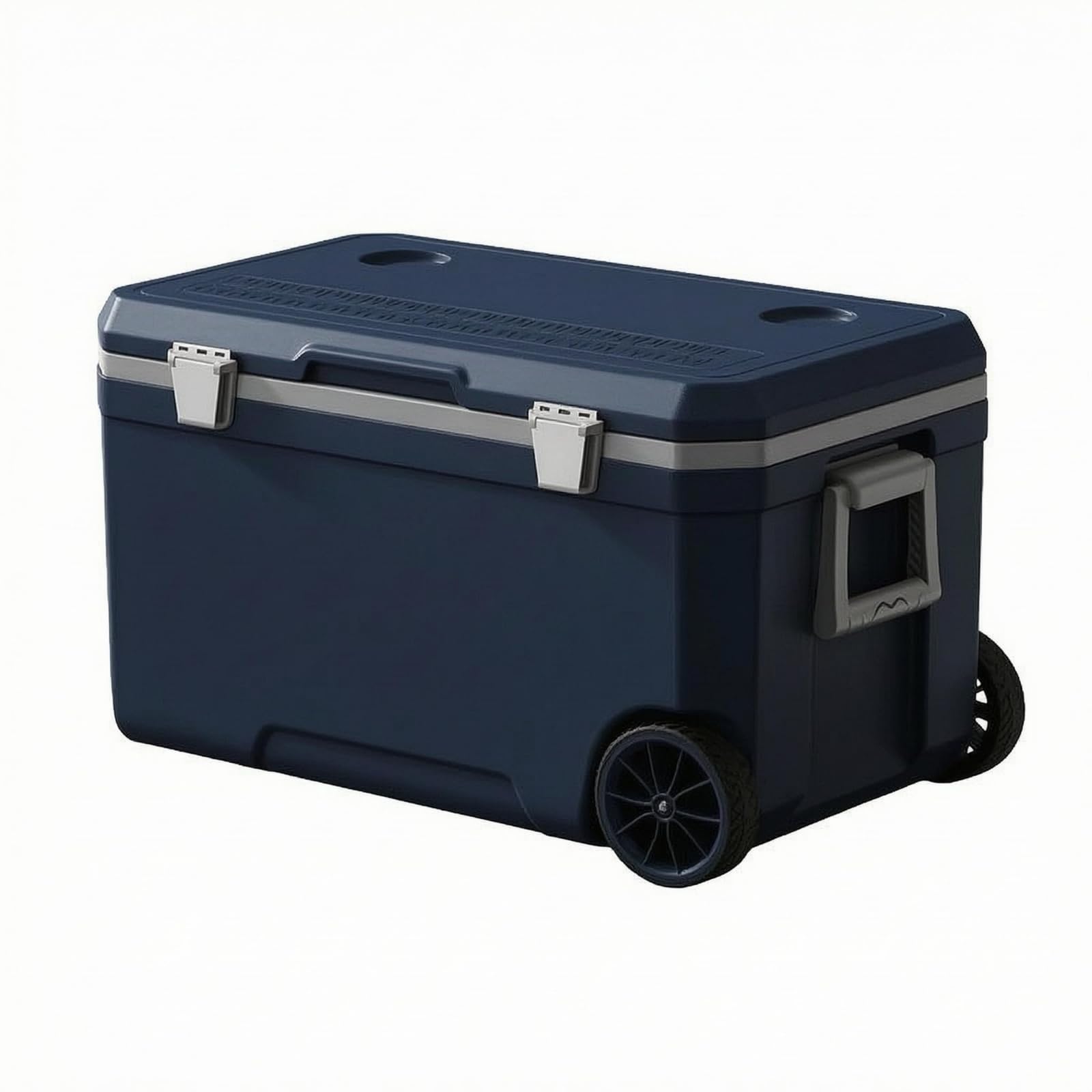 Contenitore Termico con Coperchio a Cerniera Isolamento in Schiuma PU Box Frigo Rigido Apertura Dall'alto Ghiacciaia Portatile per Esterno