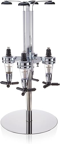 Miniatura 8 de True Dispensador de grifo de licor de 4 botellas, dispensador de bebidas para vodka, whisky, ginebra, tequila, licores, decoración de bar para el