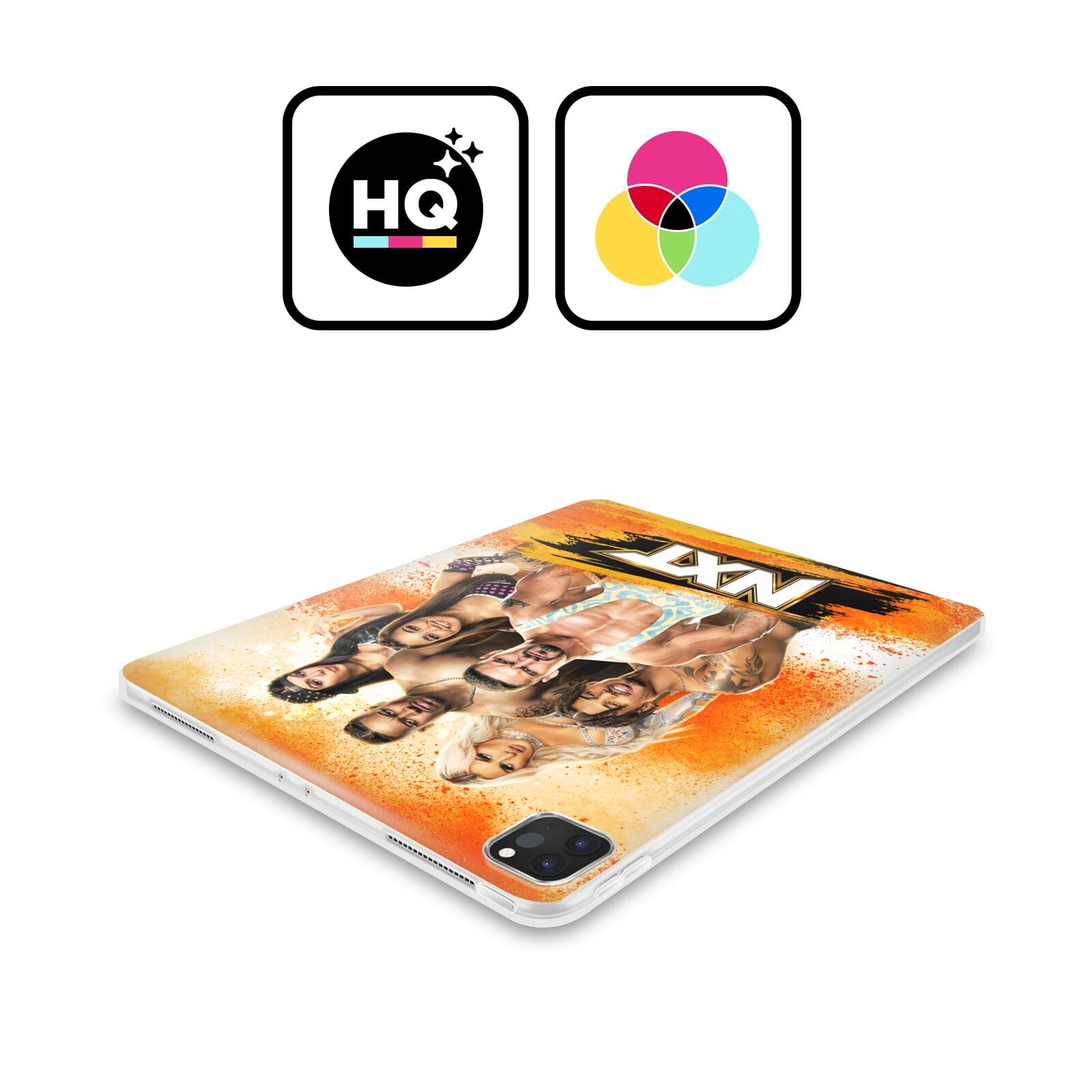 Head Case Designs Officially Licensed WWE NXT Pay-Per-View Superstars Soft Gel Case Compatible with Samsung Galaxy Tab S8 Plus