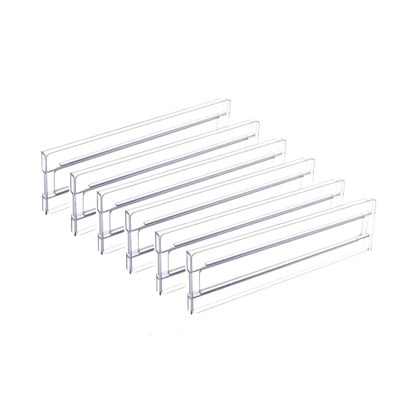 Genérico Organizadores de cajones cocina, separadores for utensilios, herramientas, ropa, calcetines, tocador, fácil montar, ajuste seguro, 8 divisores largos