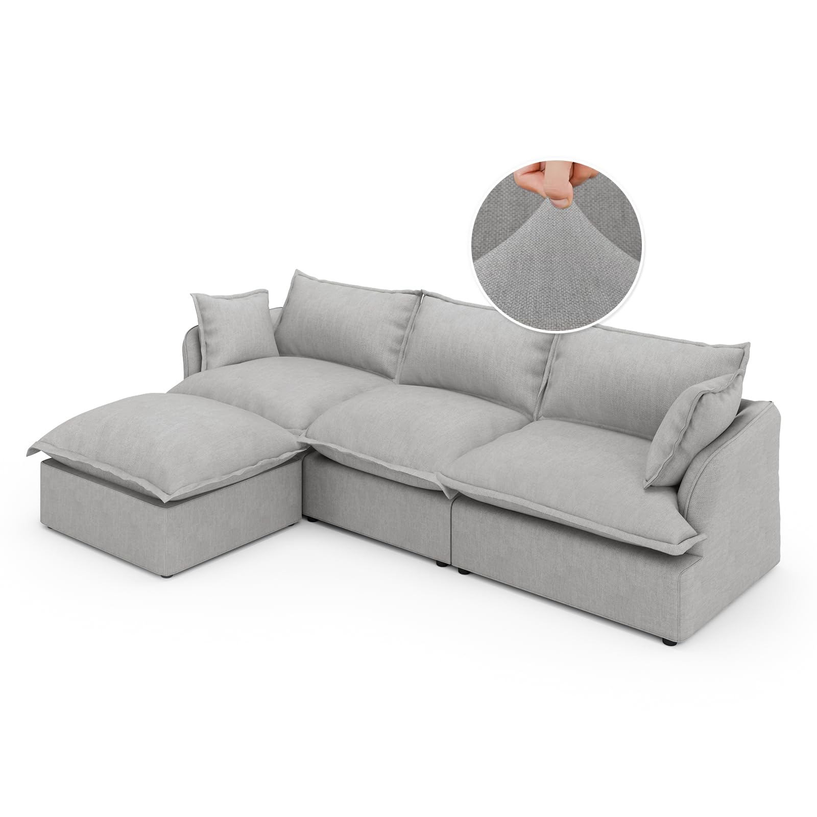 Amazon.com: Gtilzria Sectional Cloud Sofa Replacement Slipcover