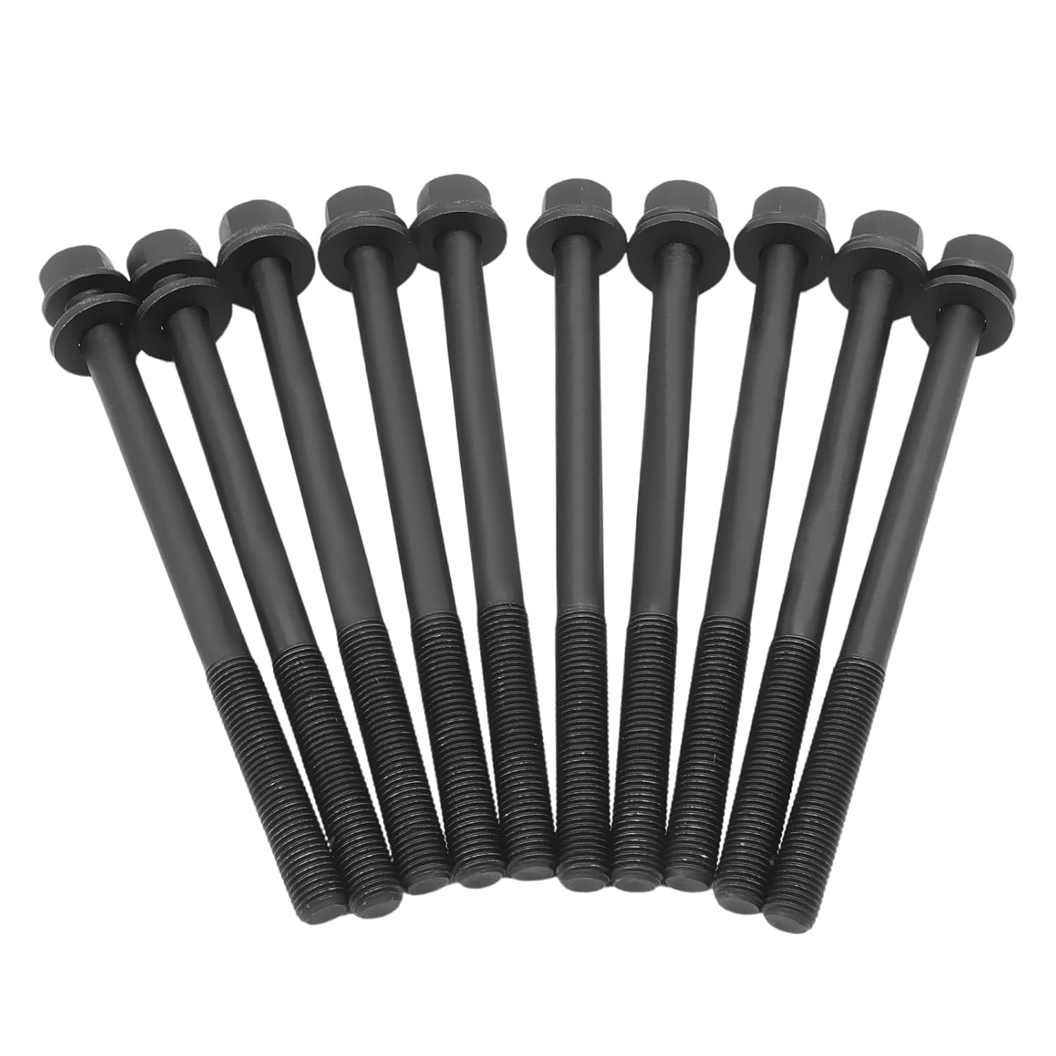 ES 72960 10 pcs Engine Cylinder Head Bolt Set fits 2001-2005 Acura EL, 2001-2005 Civic Replaces 90005-PM3-003