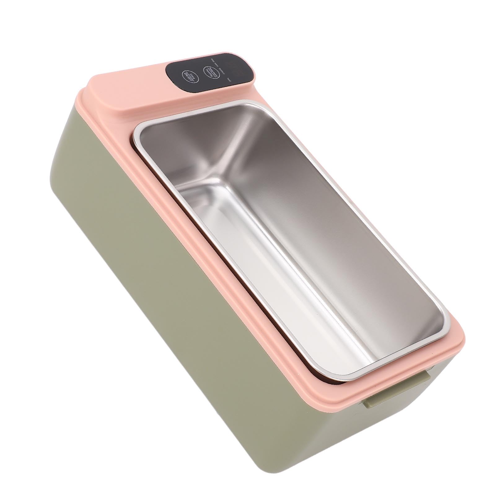 Lunch Box Elettrico Portapranzo Riscaldato in Acciaio Inossidabile 316 1L Cordless 3D Riscaldamento Concentrato Doppia Guarnizione 4000mAh Scaldavivande Portatile per Ufficio All'aperto