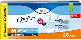 Tena Confort, Fralda Geriátrica para Incontinência Urinária, M - 26 unidades