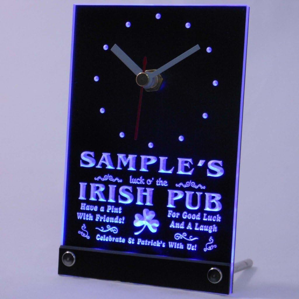 ADVPRO tncqv-tm Personalized Custom Luck o' The Irish Pub St Patrick's Neon Led Table C