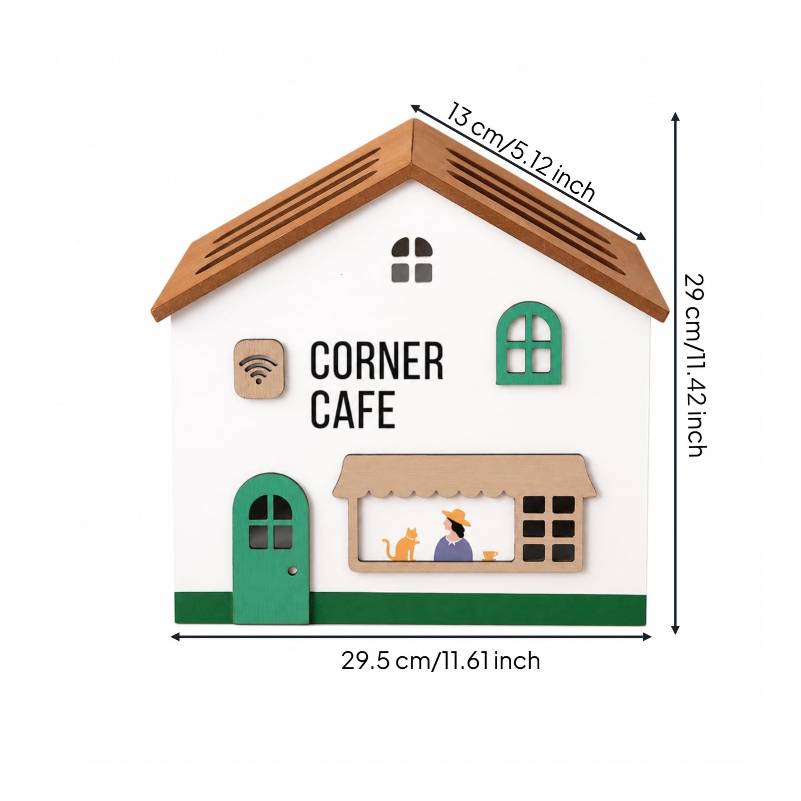 Scatola Organizer per Cavi Resistente | In Legno, Decorativo, Organizzatore per cavo Coperchio