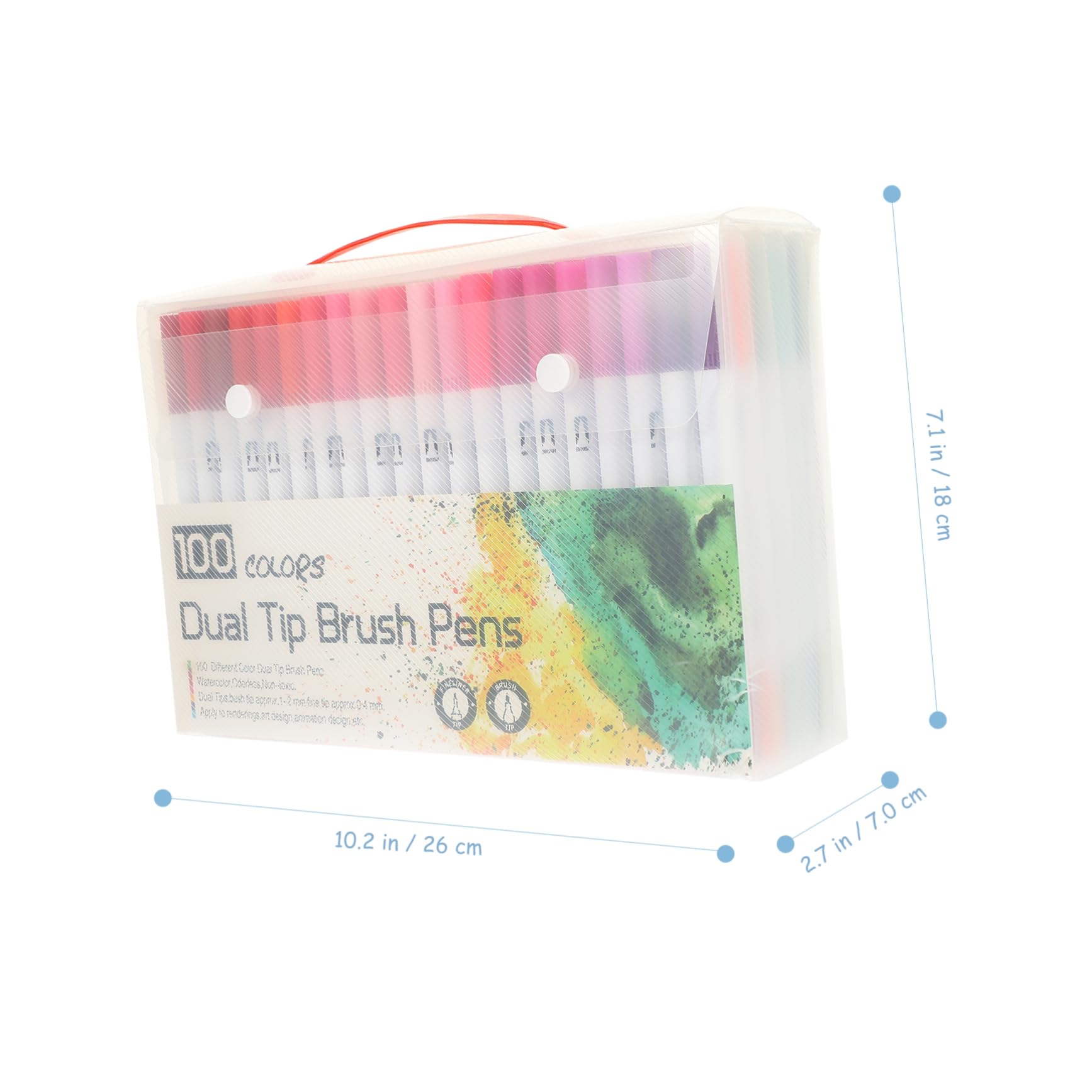 Operitacx 100pièces Lot de Feutres Pinceaux à Pointe Fine pour Coloriage Stylos De Coloriage Et Matériel Art