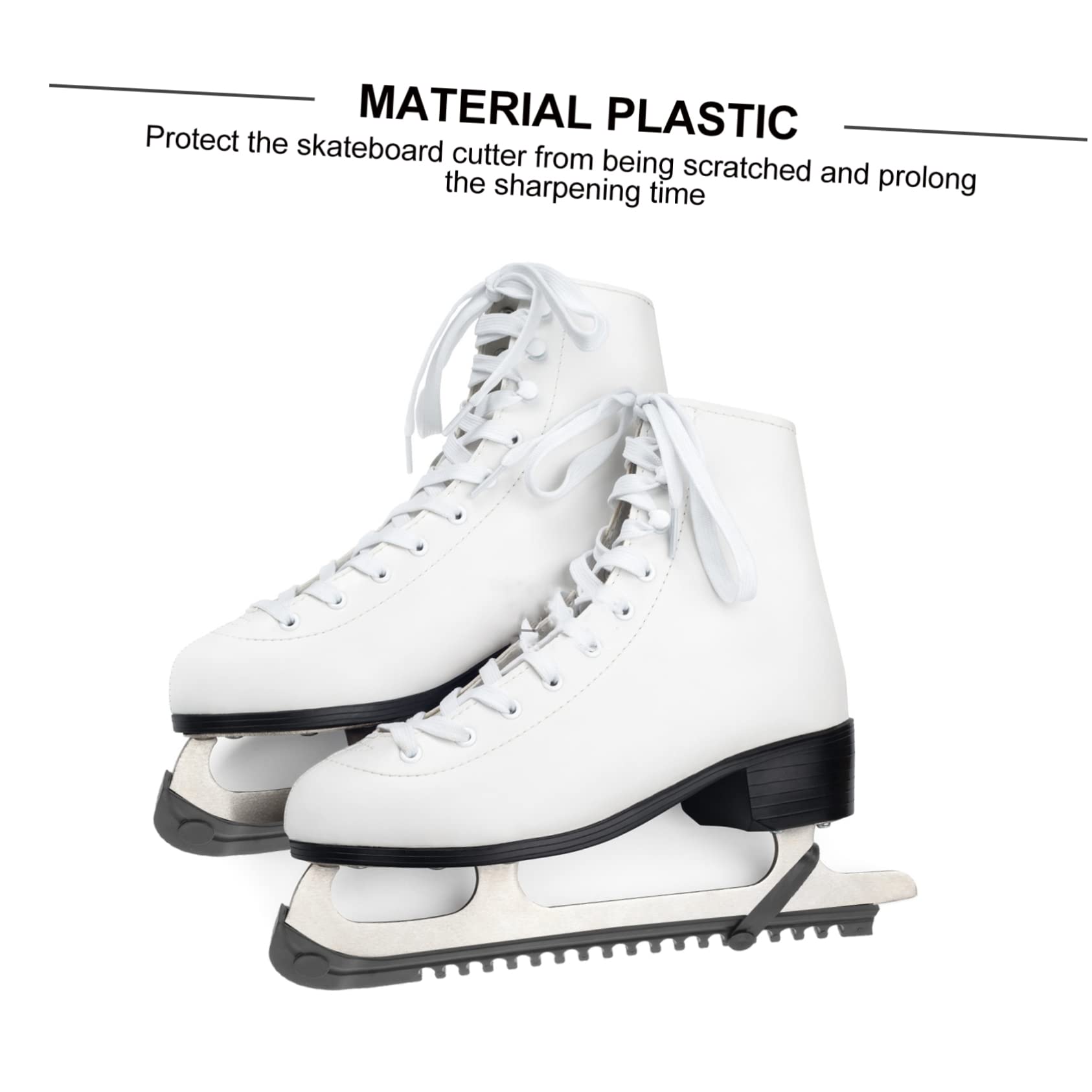 Toddmomy 2Pairs Ice Skate Blade Guards of Protector Covers for Skating Blades Simple Design for Figure Skates and Use