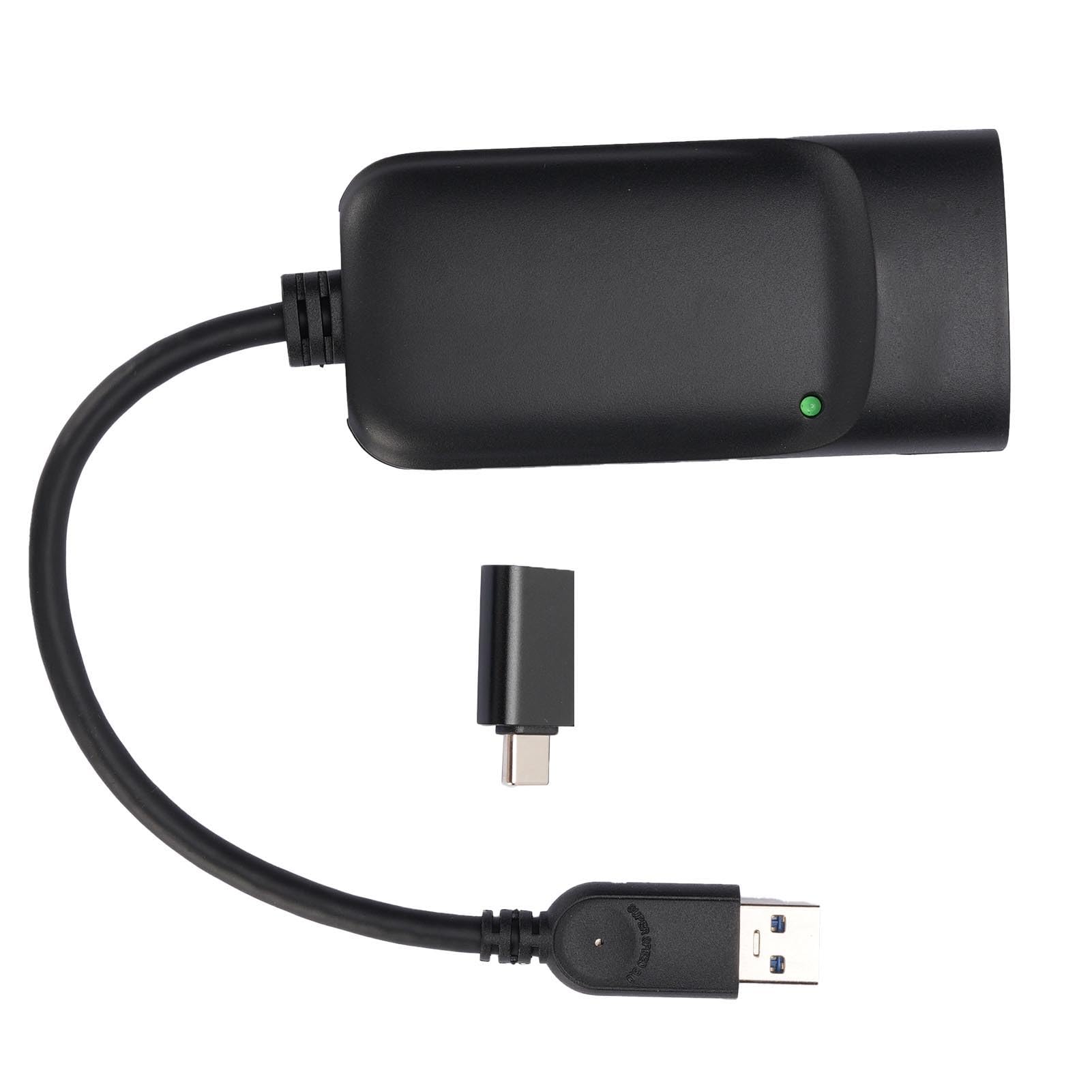 Jectse Adapter HDMI USB 3.0 do 2K, USB do HDMI Monitor Converter dla Podwójnego Wyświetlacza HD, Komputer Stacjonarny, Telewizor, Obsługuje Osobne Wejście Mikrofonu Wyjściowego Dźwięku