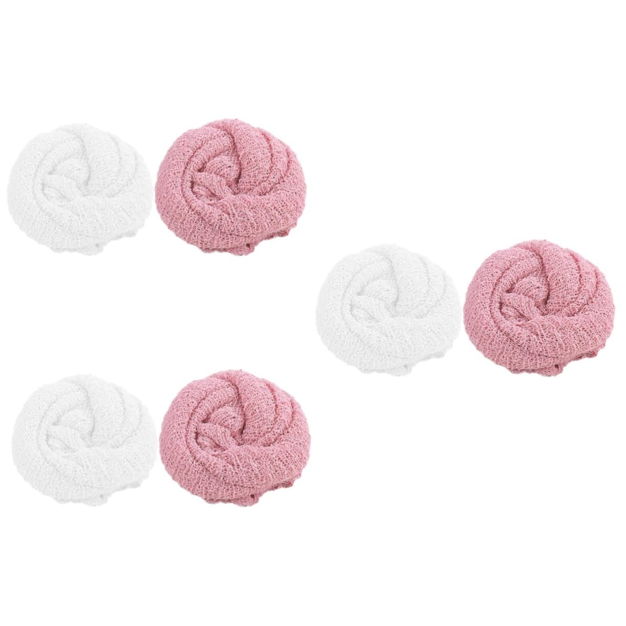 TOYANDONA 6piezas De Envoltura para Niño Niña Swaddle De Transpirable y Elástico para Recién Nacidos y Rosa para Fotografía y Sueño