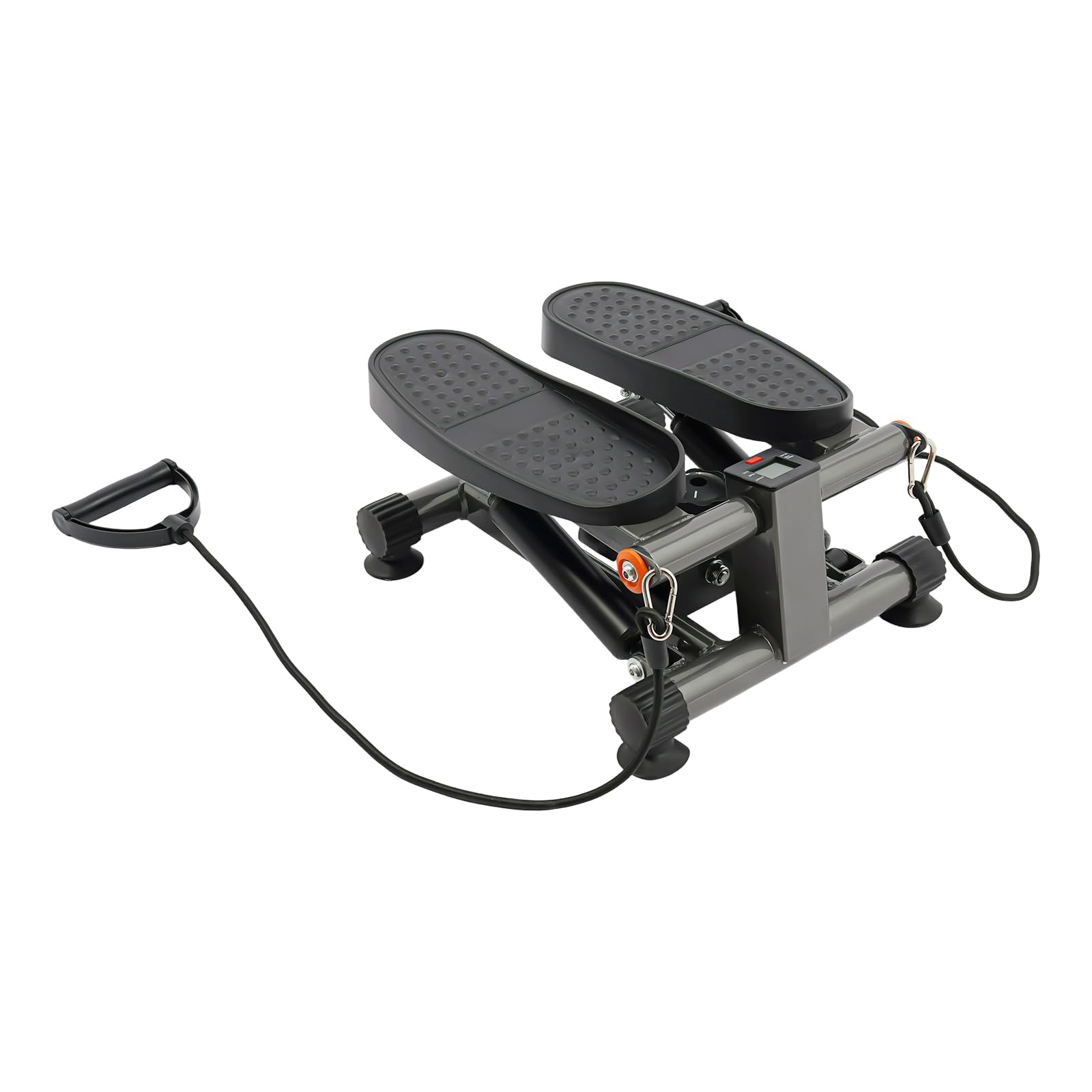 Stepper LCD Mini Stepper mit 2* Springseile, 33.5 * 41.5 * 19cm Stepper Für Zuhause Testsieger für Privathaushalte, Heimfitnessräume, Büros, Fitnessstudios
