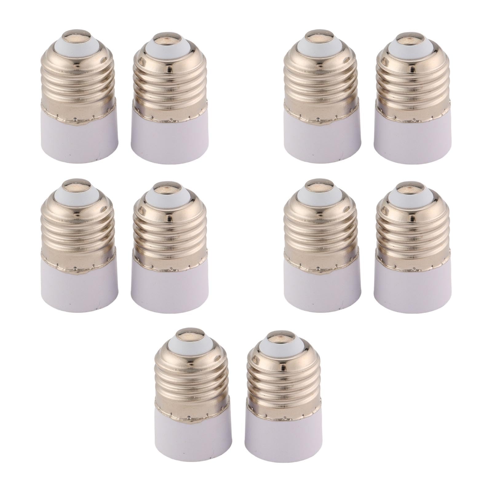 10 set di 10 adattatori da E27 a E14, facili da installare, accessori per illuminazione, base per lampada