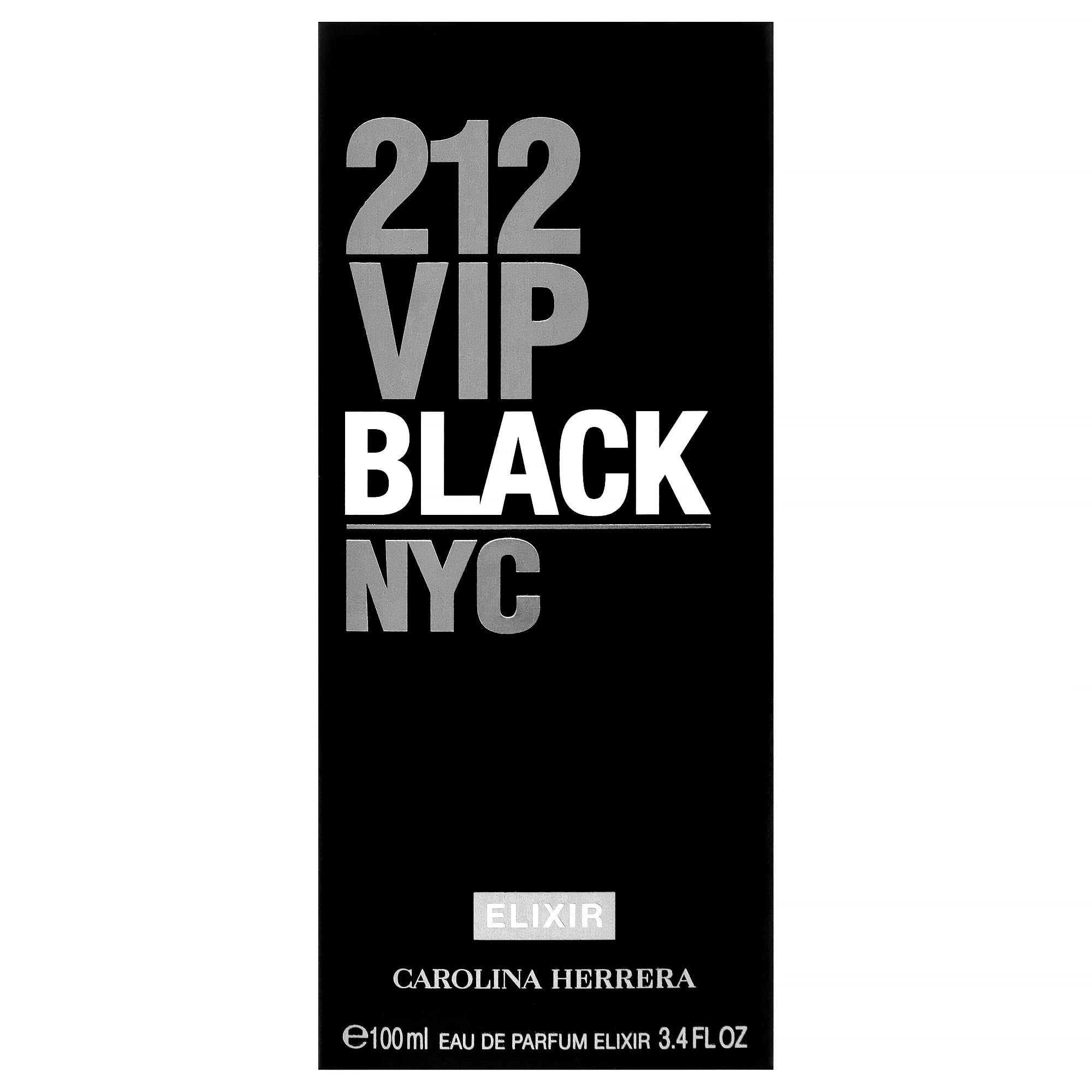 212 VIP Black Elixir by Carolina Herrera for Men - 3.4 oz EDP