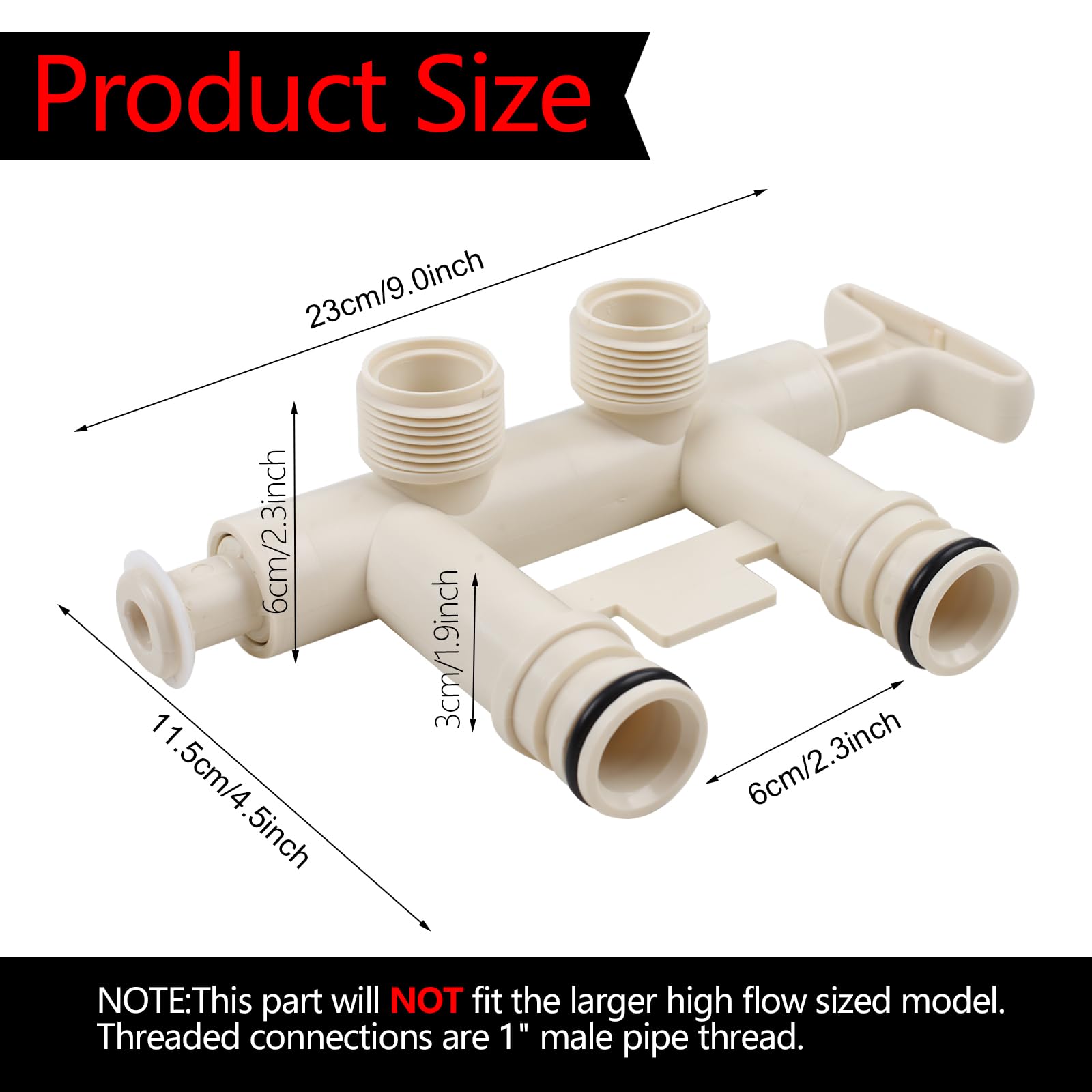7129871 Water Softener Bypass Valve with Threaded, Water Softener 
