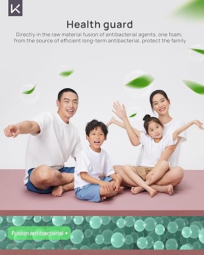 Miniatura 5 de Keep Tapete de yoga extra grande con correa, 75 x 47 x 0.28 pulgadas, tapete de ejercicio extra ancho grueso para mujeres y hombres, tapete de