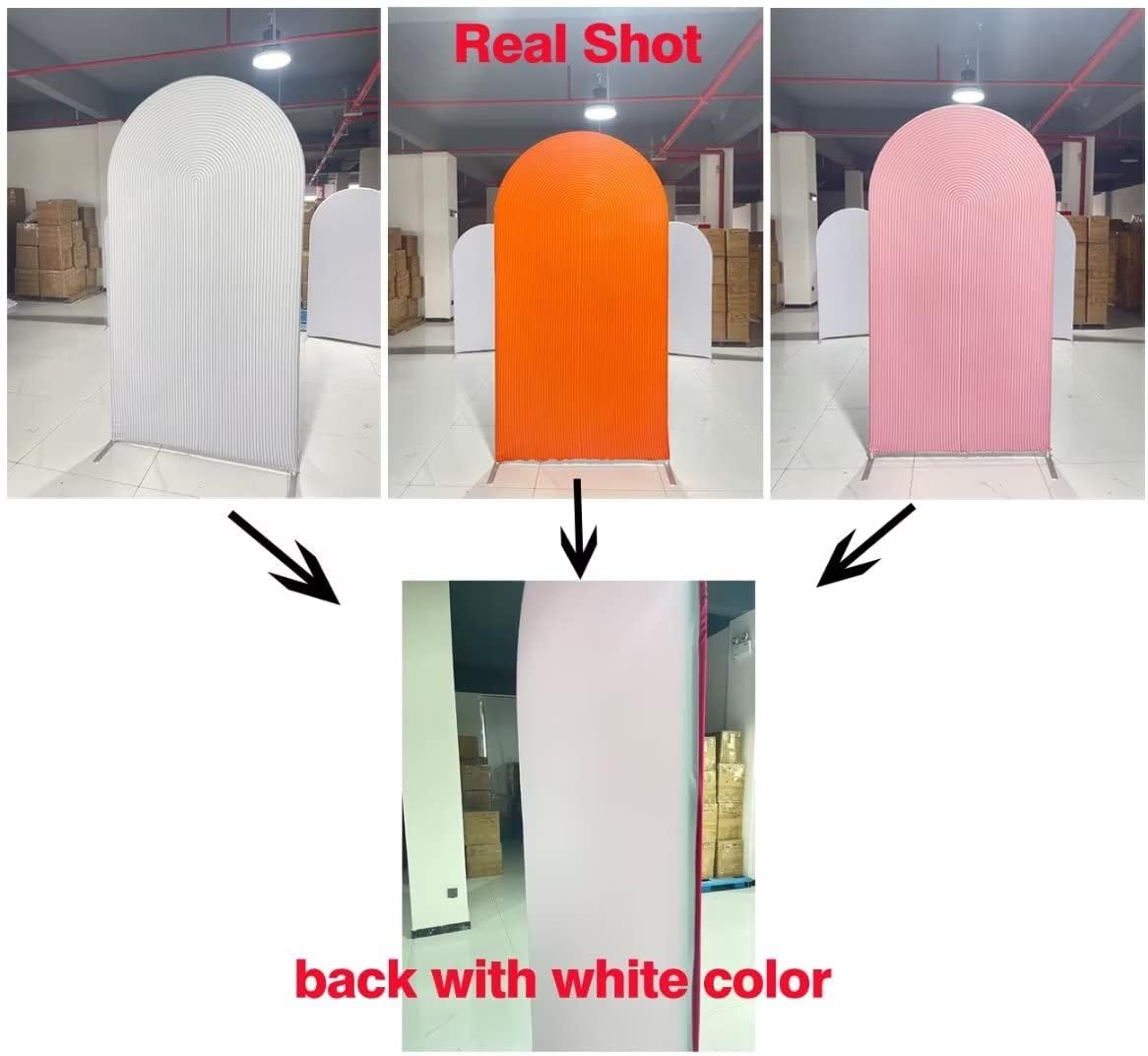 Purple Solid Arched Fabric Backdrop Covers for Groovy Birthday Parties Double-Sided Arch Stand Covers Cake Tablecloth Decor Props