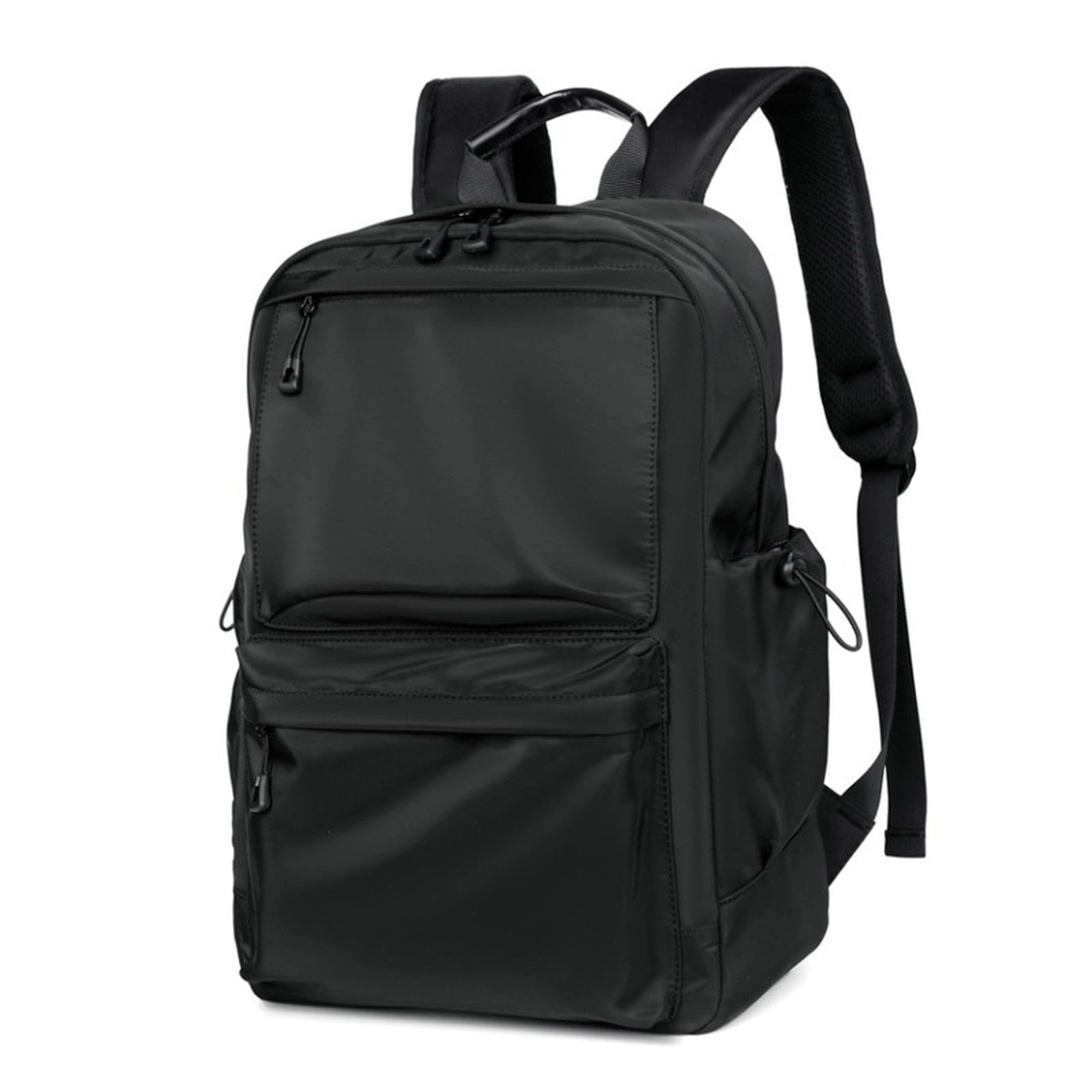 Borsa Sportiva Zaino da Viaggio Maschile da Viaggio All'aperto per Lo Studente College Zaino di Tendenza Semplice Zaino-Nero