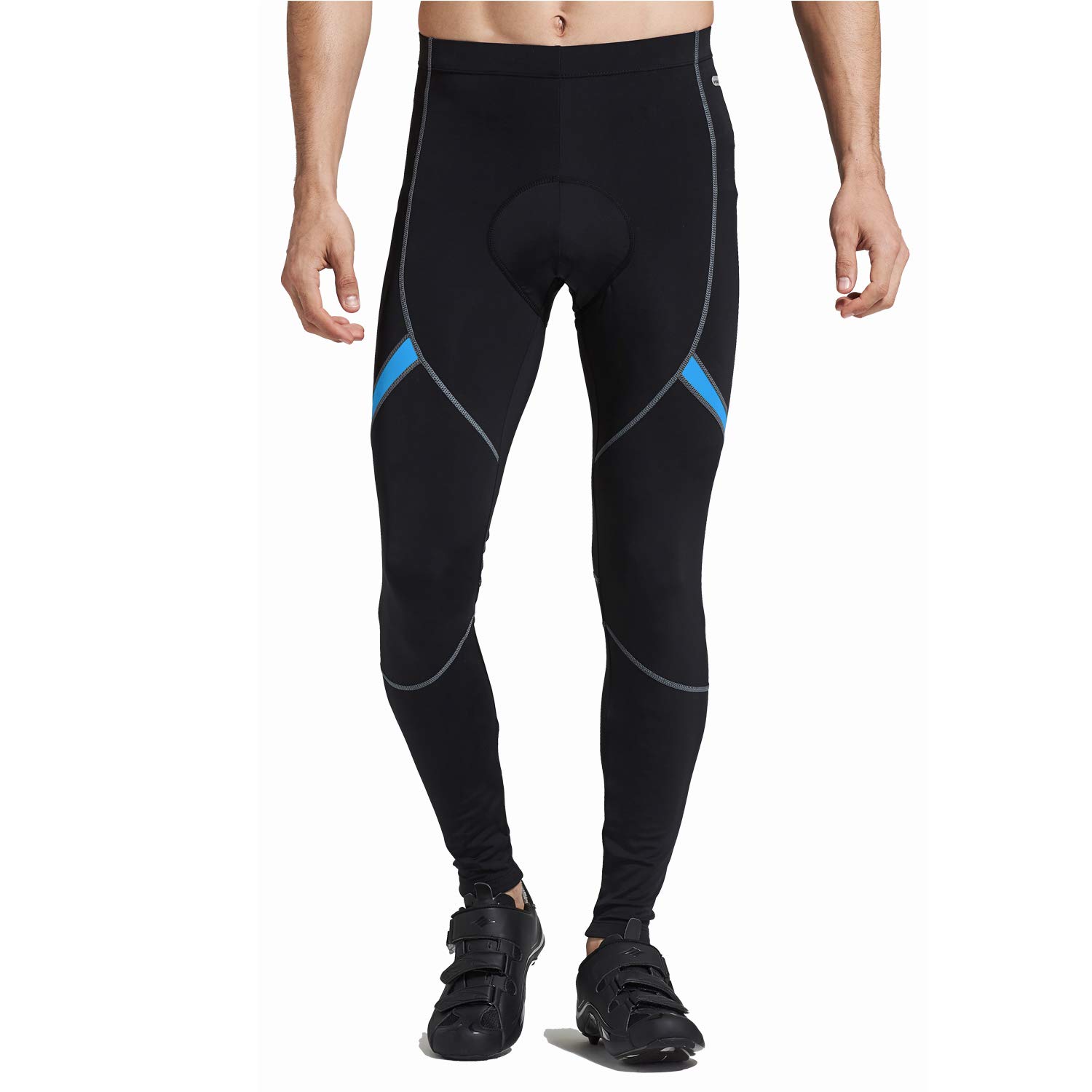 SanticSantic Men's Cycling Pants Trousers Padded Long Blike Tights Leggings Outdoor Cyclist Riding Bike Wear