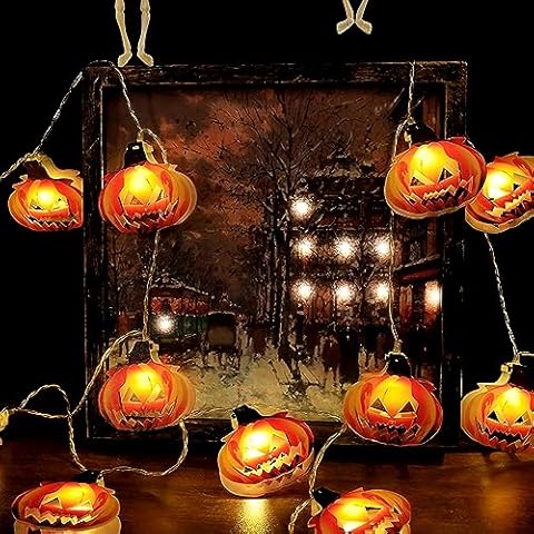 Acxilexy 20LED Pumpkin Halloween String Lights Cover
