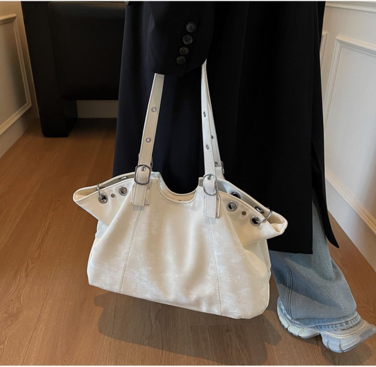 Large Suede Tote Bag For Women Slouchy Shoulder Bags Suede Purses Satchel Bag Work slouchy Handbag Travel Winter