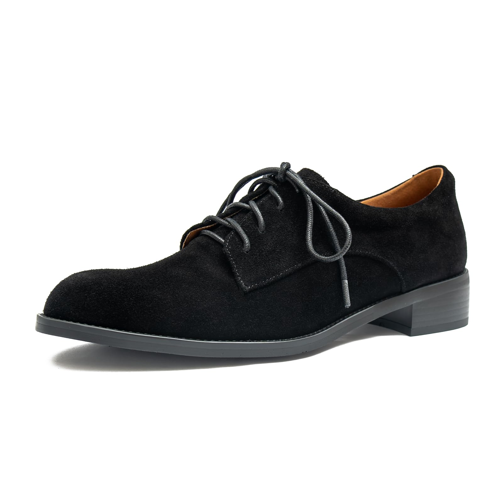 ONEENO Womens Classic Lace-up Suede Oxford