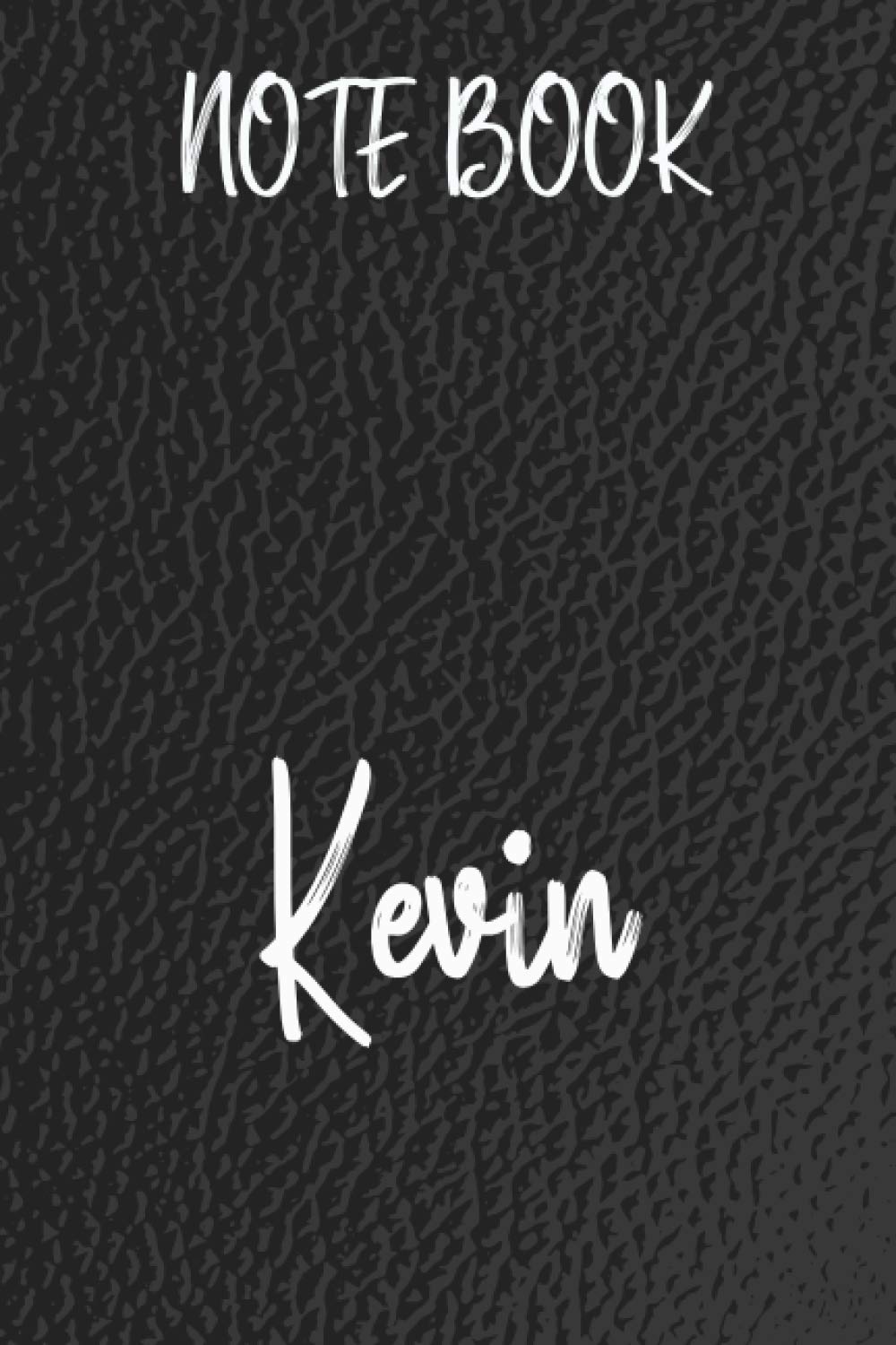 Notebook Kevin: Notebook: custom notebook Cook Black, Lined, Soft Cover, Letter Size (6x 9) Notebook: random writings, journaling, personal thoughts, ... family planning or just cute little notes.