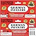 BMC CTS WW2 German Infantry Plastic Army Men - 32pc Gray Soldier Figures
