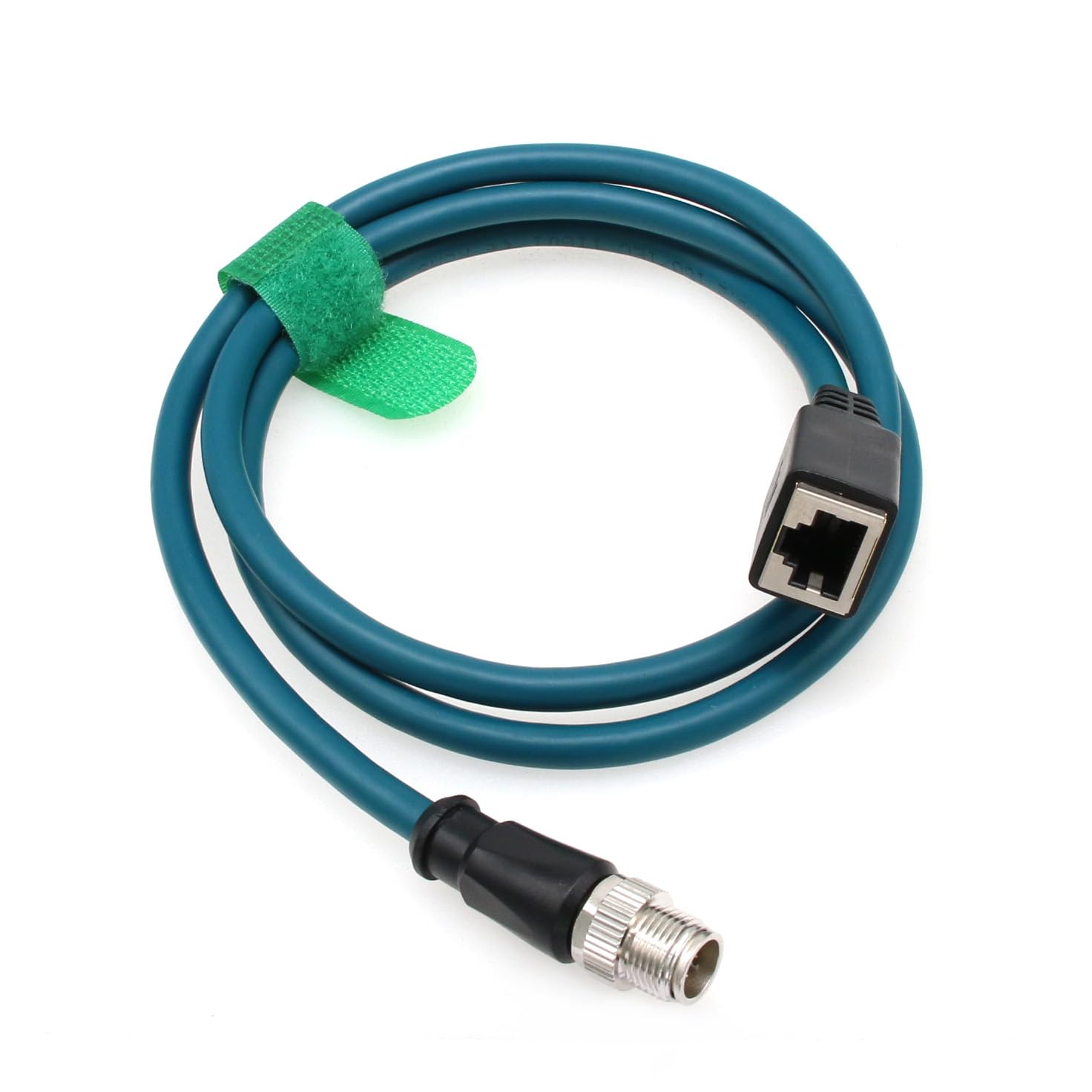 HangTon Ethernet 8 Pin X-Coded M12 to RJ45 Cable for Keyence IV3 SR-5000 Matrix Cognex in Sight Data Man Barcode Reader Camera Sensor Network 30M