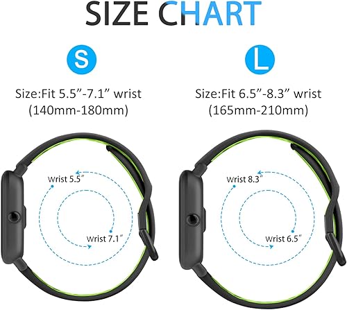 Miniatura 5 de Wanme Silicone Bands for Amazfit GTS 4  GTS 4 Mini  GTS 3  GTS 2  GTS 2e  GTS 2 mini, 20mm Quick Release Soft Breathable Sport Replacement Watch