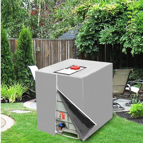 Bâche pour cuve IBC 1000L en polyester 420D noir de protection eau - 6