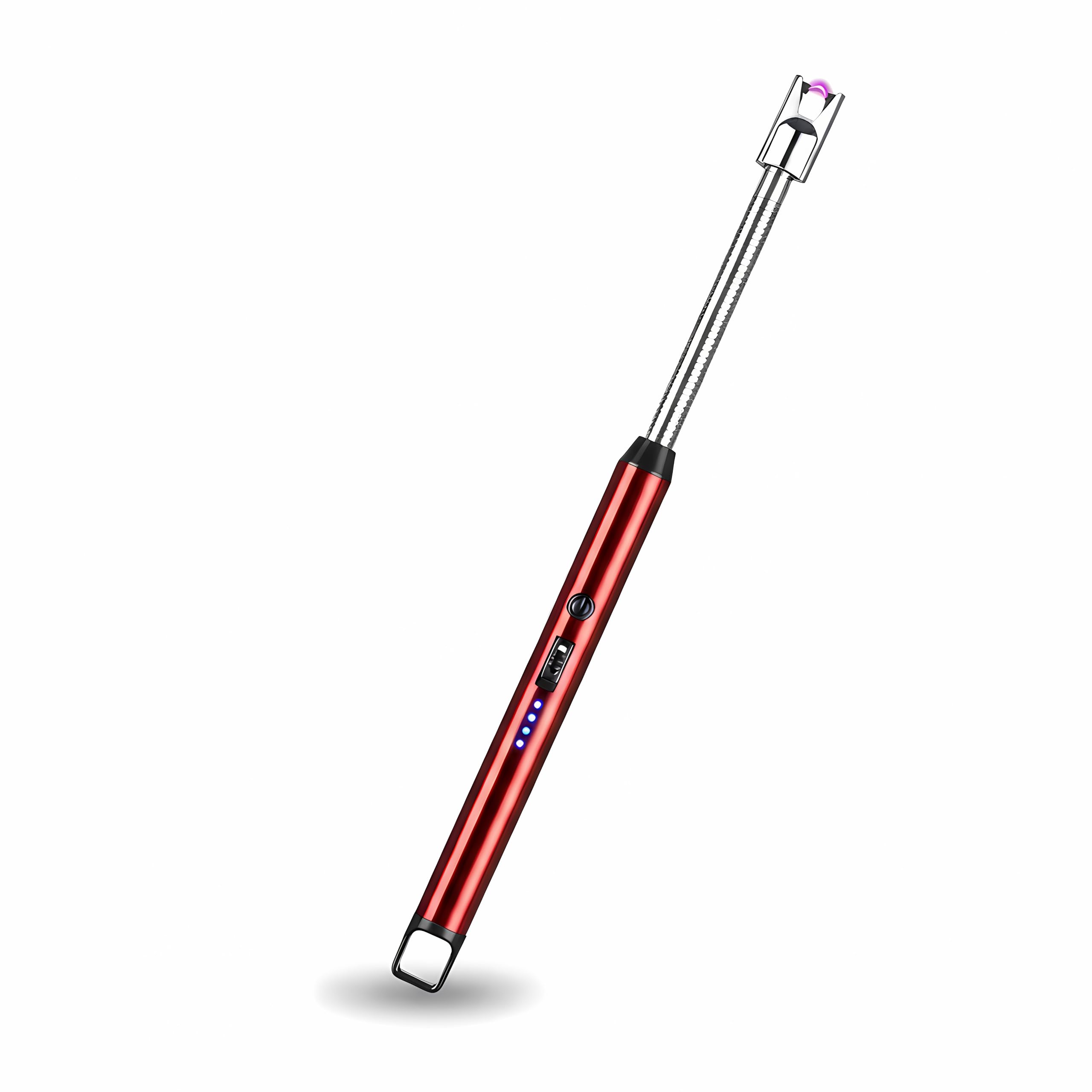 JMK PRODUCTS Rechargeable Electric Gas Lighter | Plasma Arc Flameless Lighter | 360° Flexible Neck | Type C USB | Windproof | Black