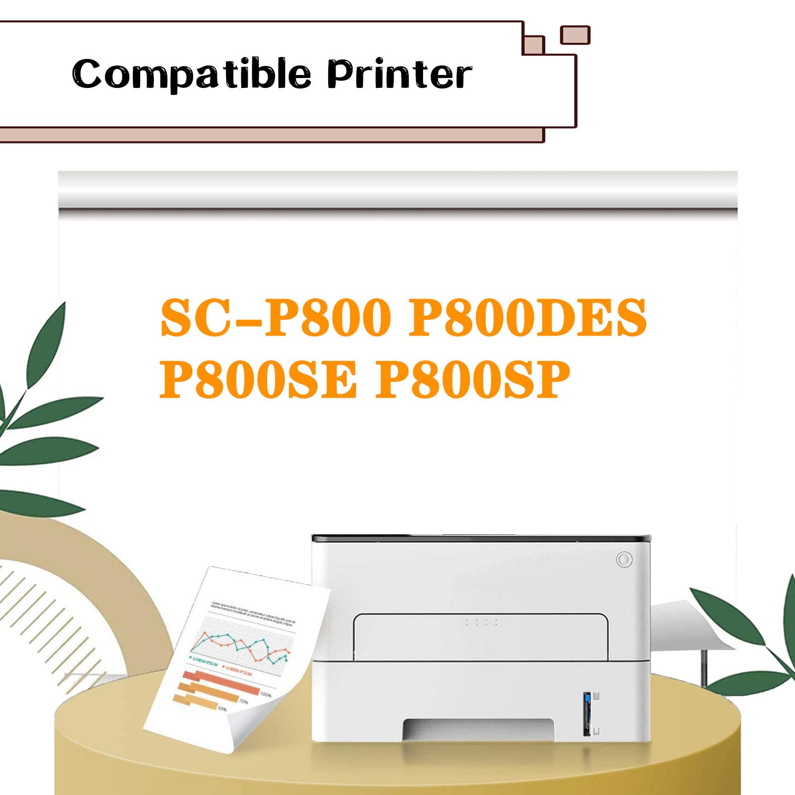 PUCIO Reemplazo De Cartucho De Tinta Compatible T8501 T8502 T8503 T8504 T8505 T8506 T8507 T8508 T8509 Adecuado para Epson SC-P800 P800DES P800SE P800SP Priser 1set