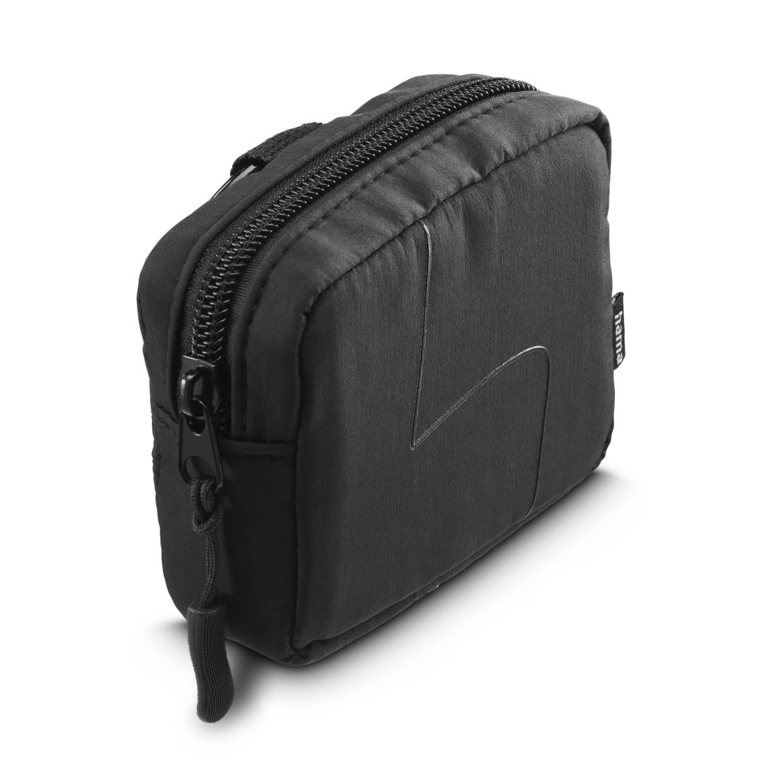 Custodia per cuffie auricolari e accessori, gancio a scatto, organizer nero