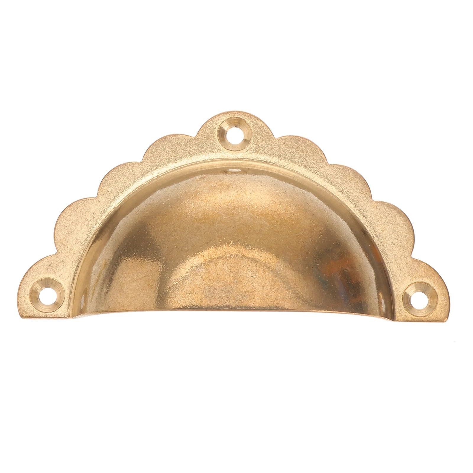 ZHSOAO 4 Pcs Copper Drawer Pulls Semicircle Cabinet Door Material Anti Rust Kitchen Closet Knob for Cabinet Cupboard