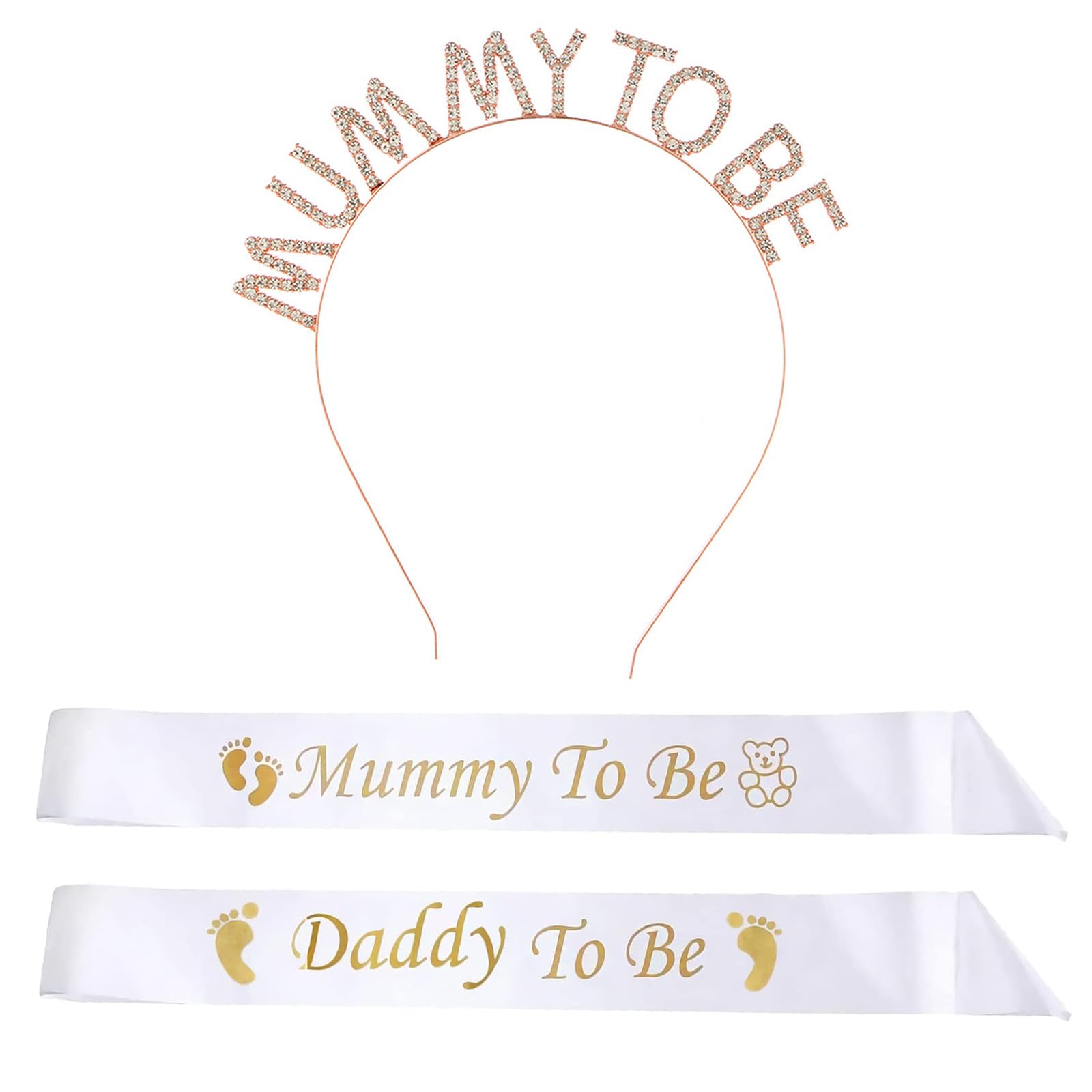 3pcs Mummy To Be Sash, Daddy To Be Sash, Baby Shower Sash Mummy To Be, Party Decorations For Baby Welcome Parties