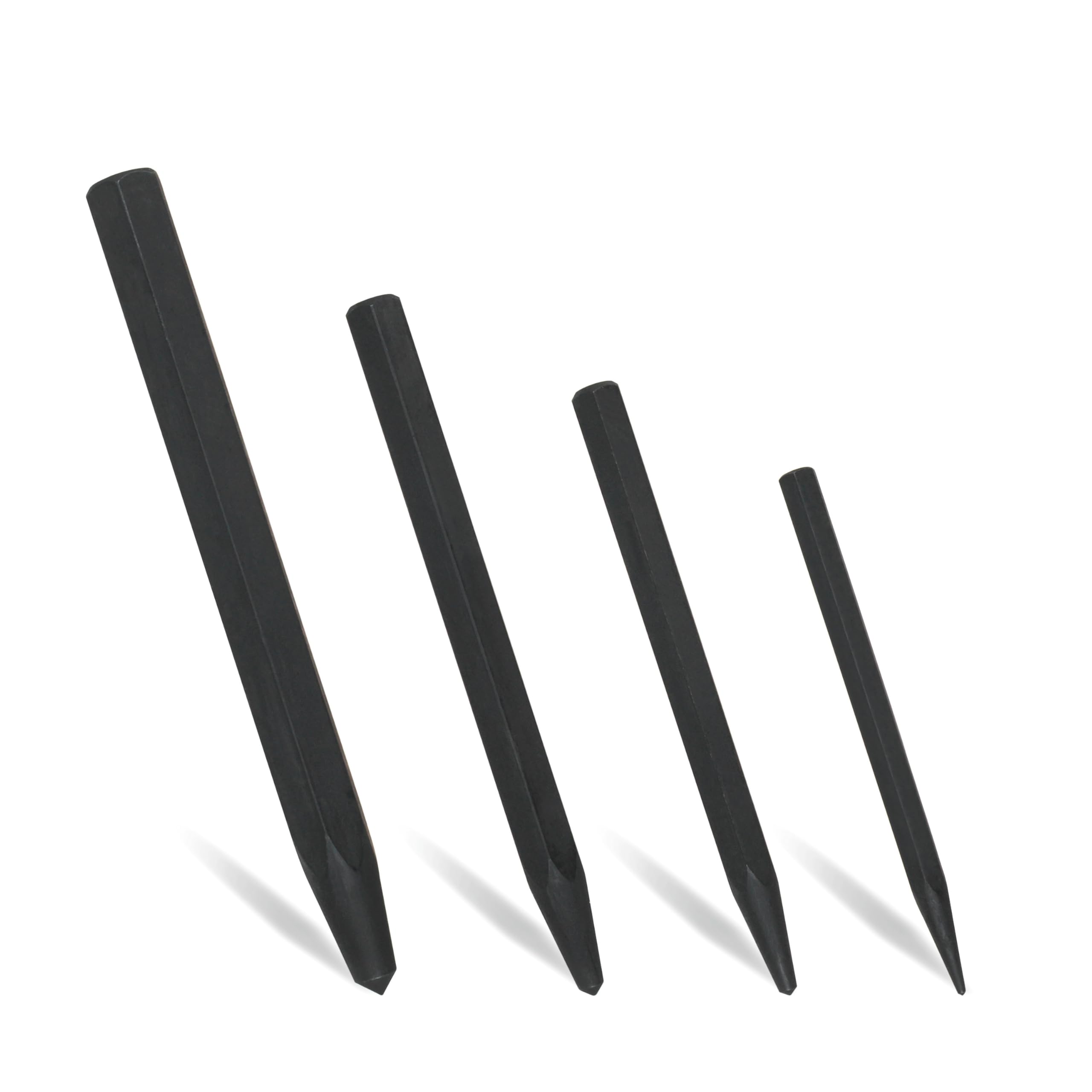 Set Of 5 Pcs Round Head Centre Center Punches- Metal-wood Working