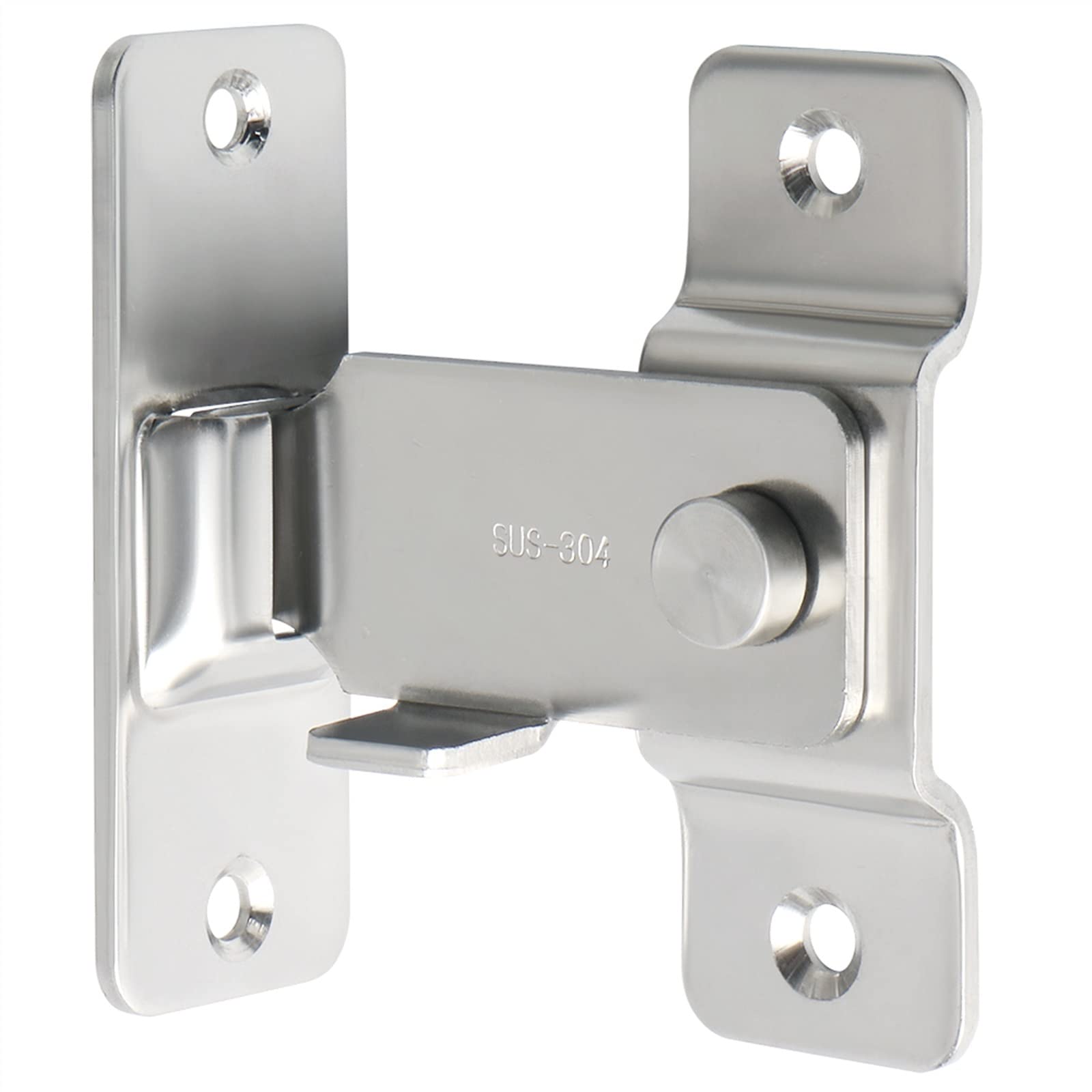 Loquet de verrouillage anti-vol pour porte de grange en acier inoxydable 304 brossé