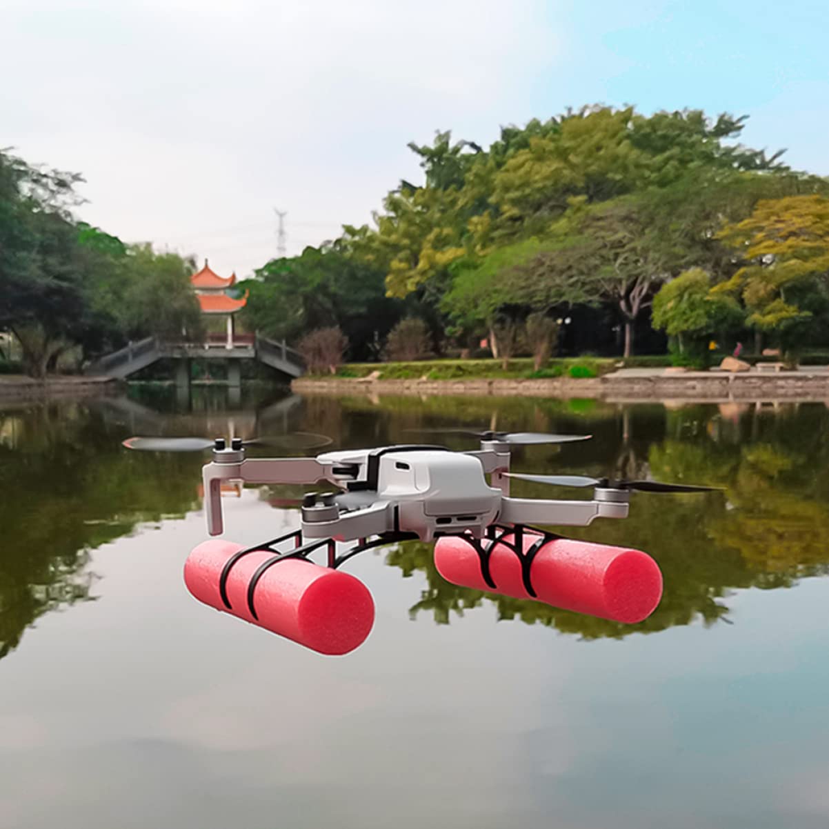Yardwe Pata De Aterrizaje Flotante para Dron Extensor De Elevación Soporte Flotante Compatible con Mini 2 Uso Acuático