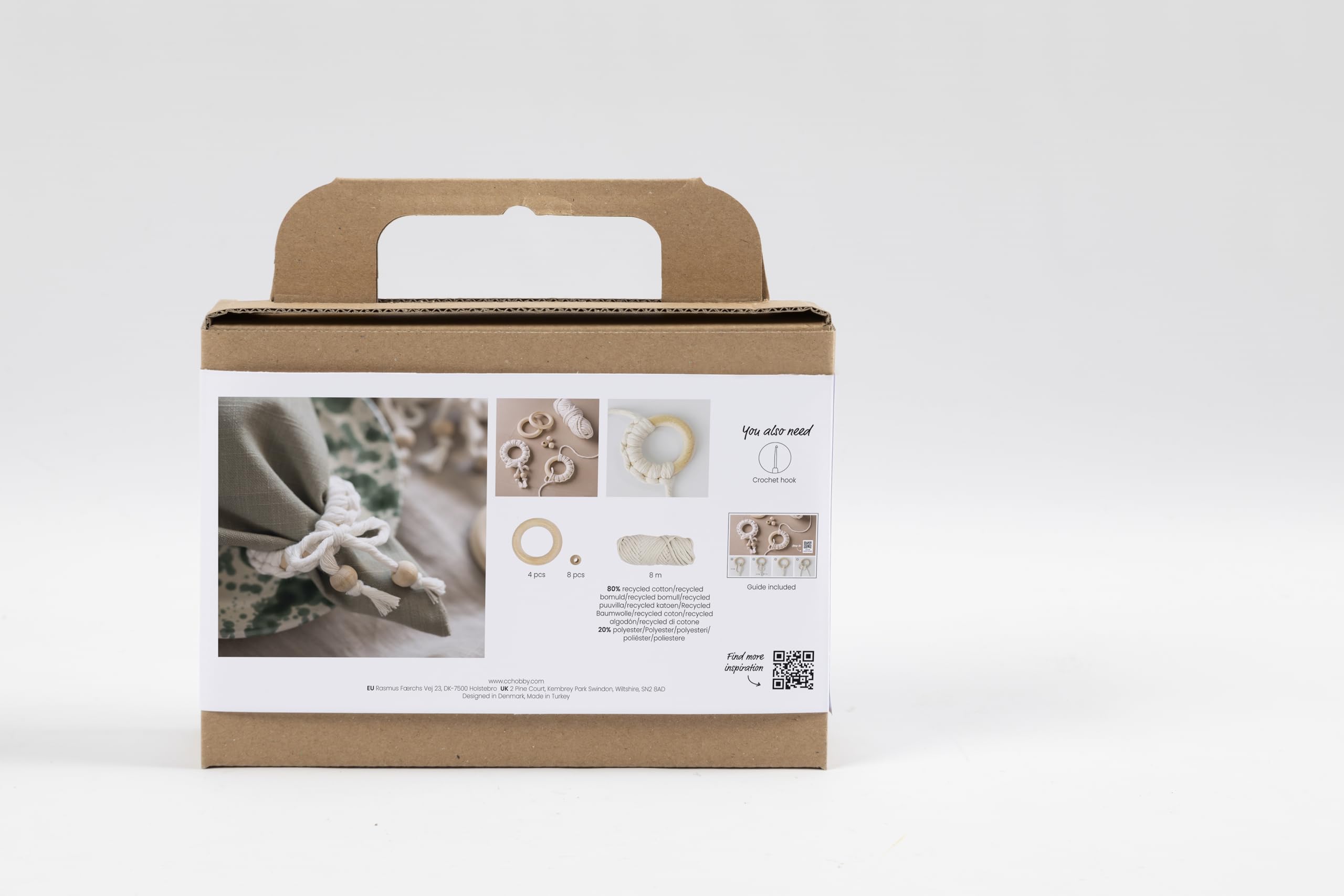 Creativ Mini Craft Kit Macramé - Off White - DIY Textiles & Yarn, Ivory - Image 2
