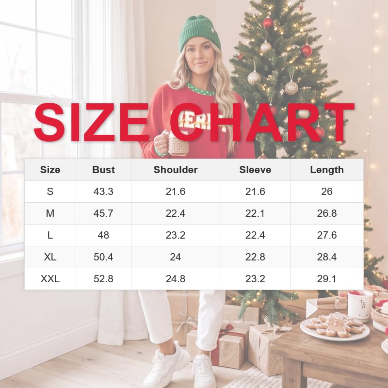 Christmas Sweatshirt for Women Crew Neck Trendy Polka Dot Sweatshirts - image 5