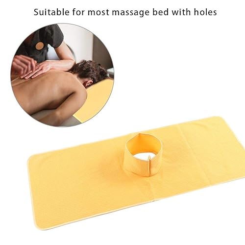 Miniatura 3 de Sábanas de cama de masaje, sofá de masaje de salón de spa, protector de cama de algodón suave con agujero para el aliento facial, toalla de masaje